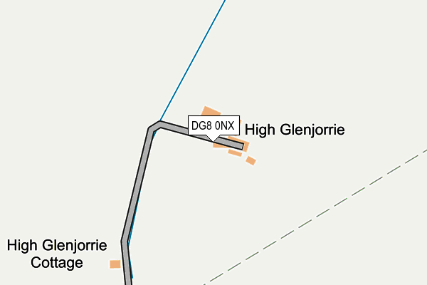 DG8 0NX map - OS OpenMap – Local (Ordnance Survey)