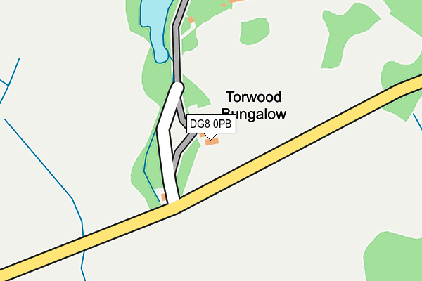 DG8 0PB map - OS OpenMap – Local (Ordnance Survey)