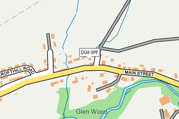 DG8 0PF map - OS OpenMap – Local (Ordnance Survey)