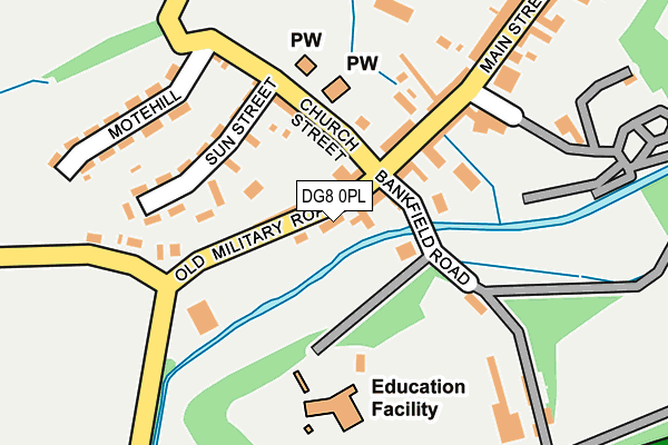 DG8 0PL map - OS OpenMap – Local (Ordnance Survey)