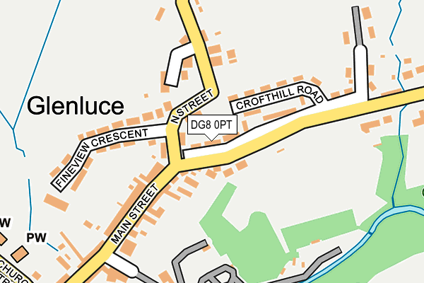 DG8 0PT map - OS OpenMap – Local (Ordnance Survey)