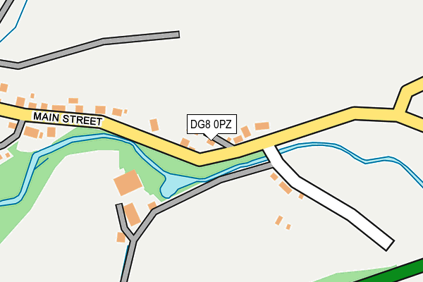 DG8 0PZ map - OS OpenMap – Local (Ordnance Survey)