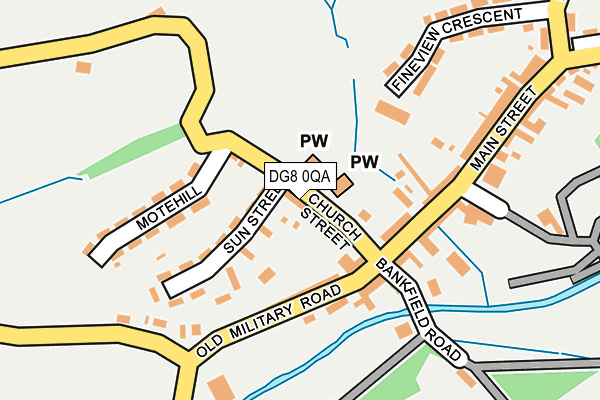 DG8 0QA map - OS OpenMap – Local (Ordnance Survey)