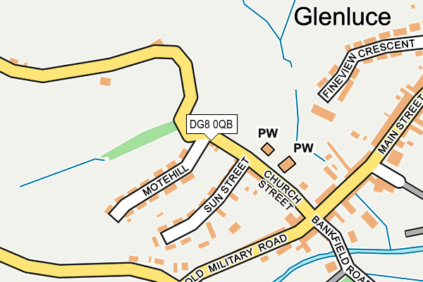 DG8 0QB map - OS OpenMap – Local (Ordnance Survey)