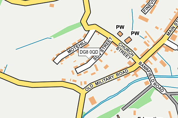 DG8 0QD map - OS OpenMap – Local (Ordnance Survey)