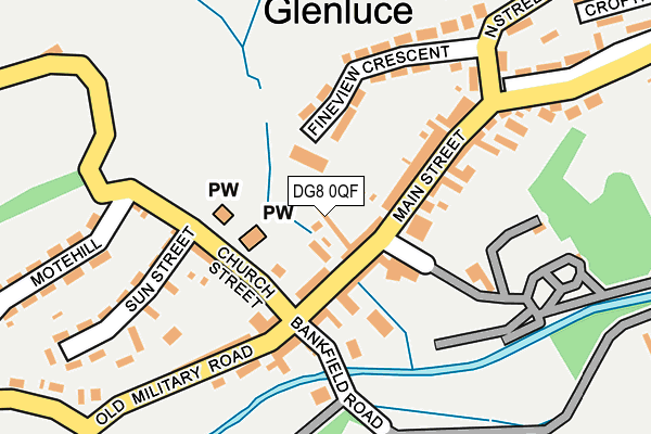 DG8 0QF map - OS OpenMap – Local (Ordnance Survey)