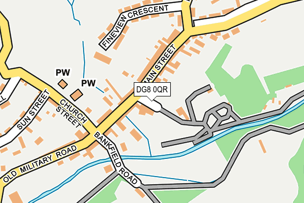 DG8 0QR map - OS OpenMap – Local (Ordnance Survey)