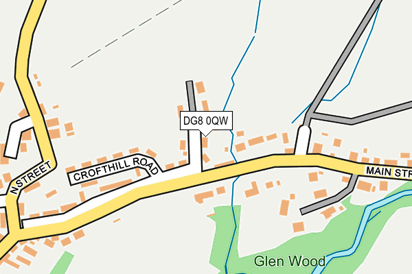 DG8 0QW map - OS OpenMap – Local (Ordnance Survey)