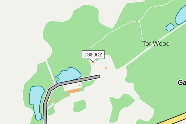 DG8 0QZ map - OS OpenMap – Local (Ordnance Survey)