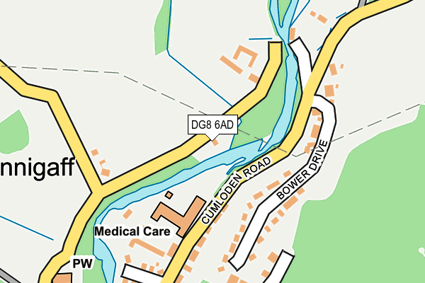 DG8 6AD map - OS OpenMap – Local (Ordnance Survey)