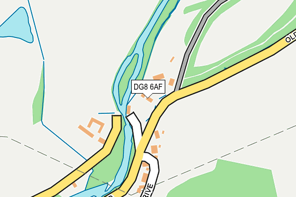 DG8 6AF map - OS OpenMap – Local (Ordnance Survey)