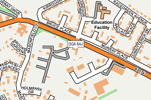 DG8 6AJ map - OS OpenMap – Local (Ordnance Survey)