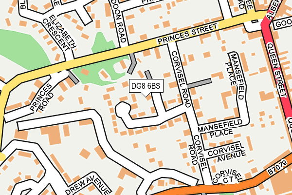 DG8 6BS map - OS OpenMap – Local (Ordnance Survey)