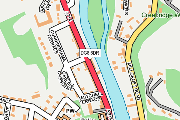 DG8 6DR map - OS OpenMap – Local (Ordnance Survey)