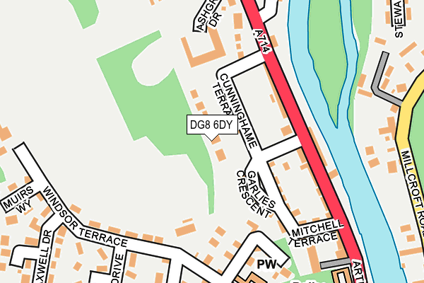 DG8 6DY map - OS OpenMap – Local (Ordnance Survey)