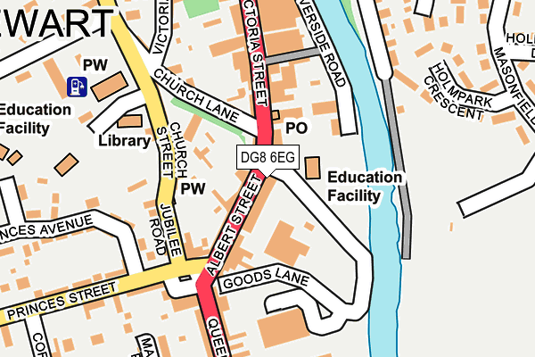 DG8 6EG map - OS OpenMap – Local (Ordnance Survey)