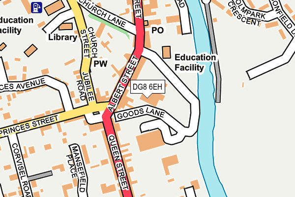 DG8 6EH map - OS OpenMap – Local (Ordnance Survey)