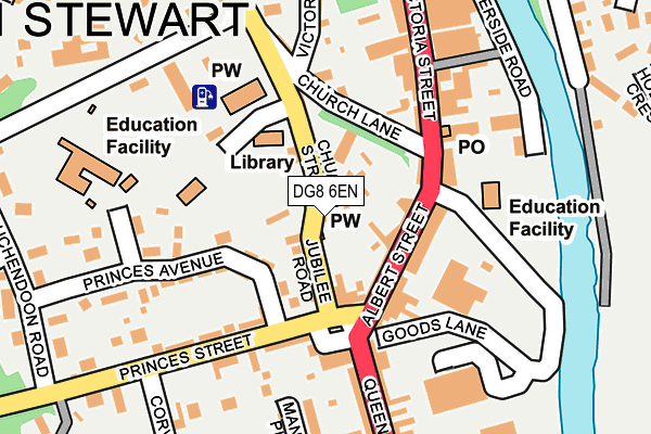 DG8 6EN map - OS OpenMap – Local (Ordnance Survey)