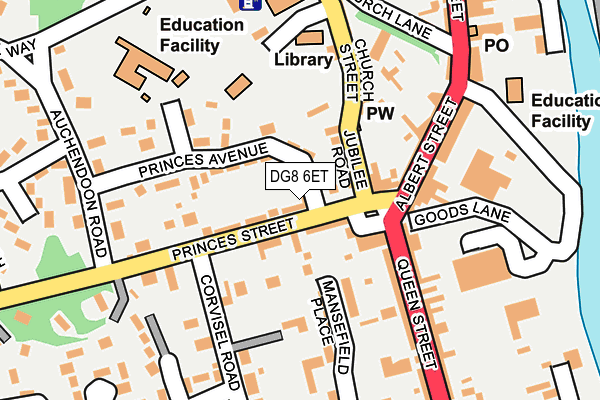 DG8 6ET map - OS OpenMap – Local (Ordnance Survey)