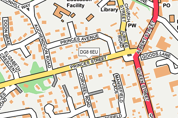 DG8 6EU map - OS OpenMap – Local (Ordnance Survey)