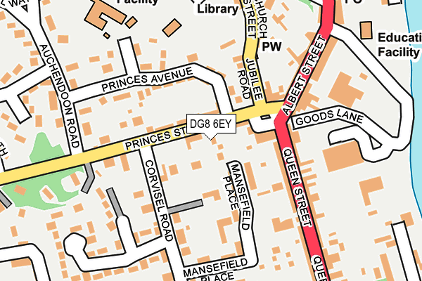 DG8 6EY map - OS OpenMap – Local (Ordnance Survey)