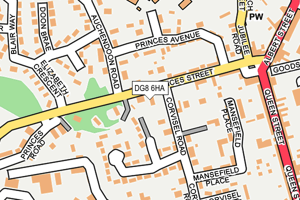 DG8 6HA map - OS OpenMap – Local (Ordnance Survey)