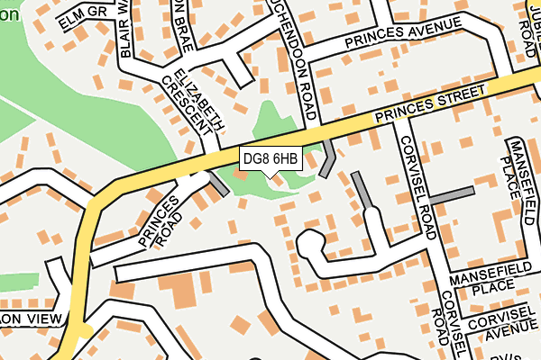 DG8 6HB map - OS OpenMap – Local (Ordnance Survey)