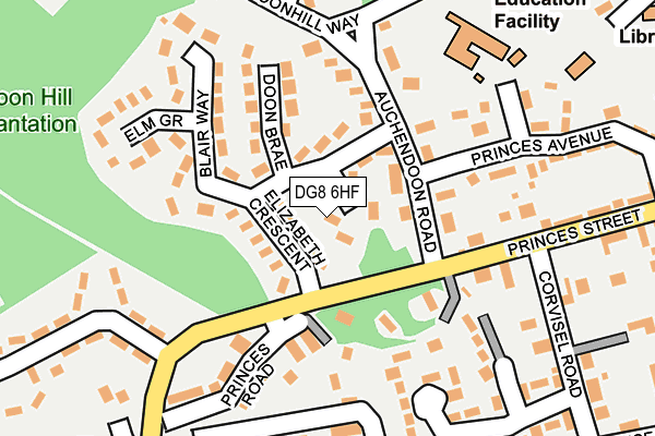 DG8 6HF map - OS OpenMap – Local (Ordnance Survey)