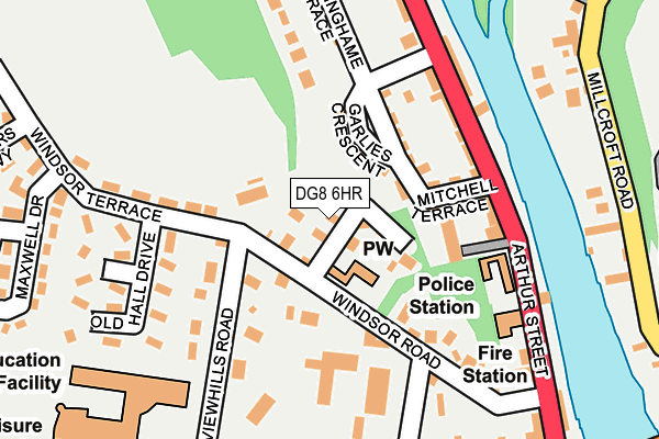 DG8 6HR map - OS OpenMap – Local (Ordnance Survey)