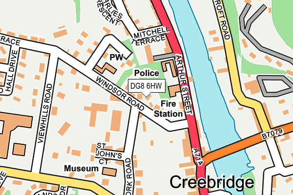 DG8 6HW map - OS OpenMap – Local (Ordnance Survey)
