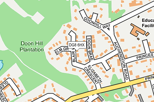 DG8 6HX map - OS OpenMap – Local (Ordnance Survey)
