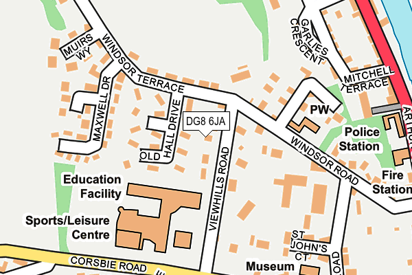 DG8 6JA map - OS OpenMap – Local (Ordnance Survey)
