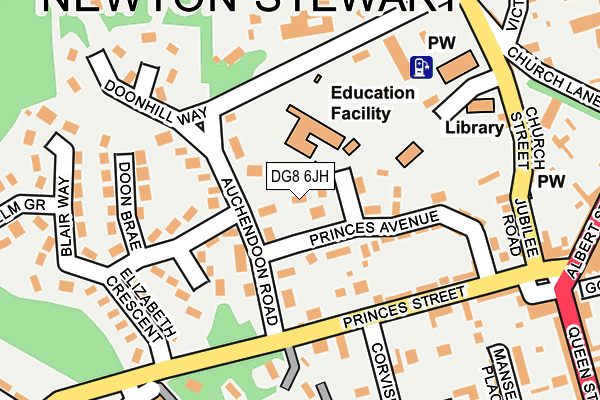 DG8 6JH map - OS OpenMap – Local (Ordnance Survey)