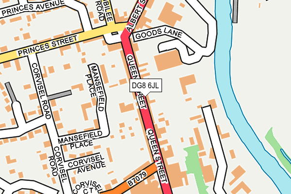 DG8 6JL map - OS OpenMap – Local (Ordnance Survey)