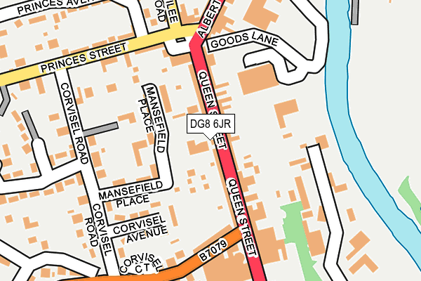 DG8 6JR map - OS OpenMap – Local (Ordnance Survey)