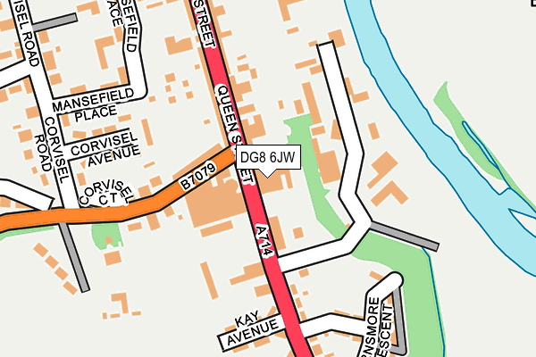 DG8 6JW map - OS OpenMap – Local (Ordnance Survey)