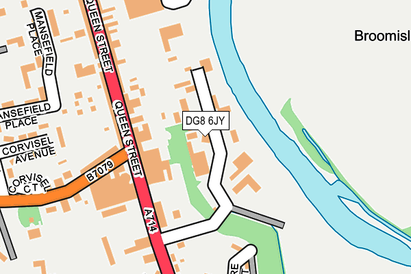 DG8 6JY map - OS OpenMap – Local (Ordnance Survey)