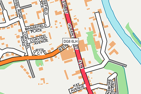 DG8 6LH map - OS OpenMap – Local (Ordnance Survey)