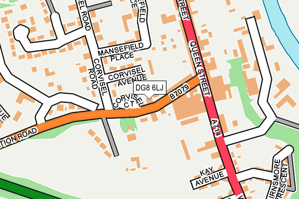 DG8 6LJ map - OS OpenMap – Local (Ordnance Survey)