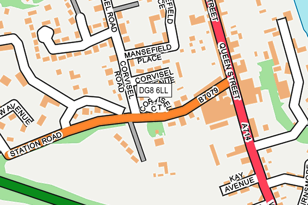 DG8 6LL map - OS OpenMap – Local (Ordnance Survey)