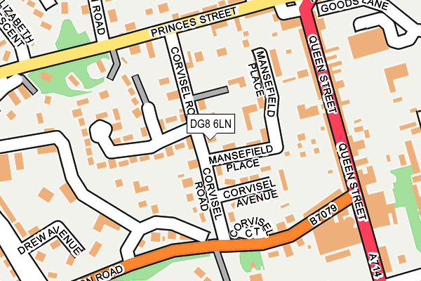 DG8 6LN map - OS OpenMap – Local (Ordnance Survey)