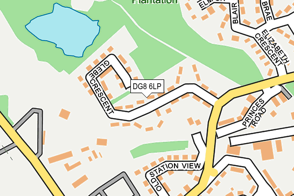 DG8 6LP map - OS OpenMap – Local (Ordnance Survey)