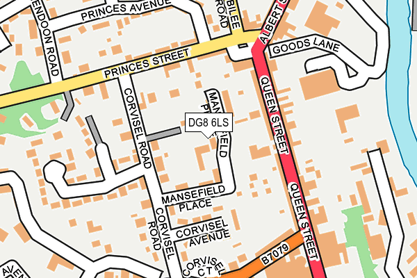 DG8 6LS map - OS OpenMap – Local (Ordnance Survey)
