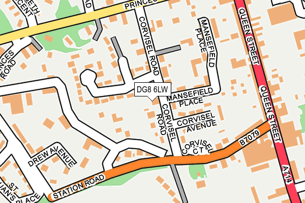 DG8 6LW map - OS OpenMap – Local (Ordnance Survey)