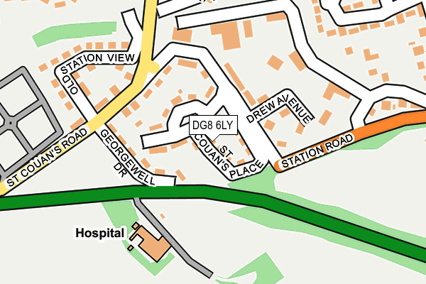 DG8 6LY map - OS OpenMap – Local (Ordnance Survey)