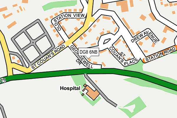 DG8 6NB map - OS OpenMap – Local (Ordnance Survey)