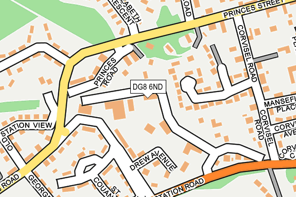 DG8 6ND map - OS OpenMap – Local (Ordnance Survey)