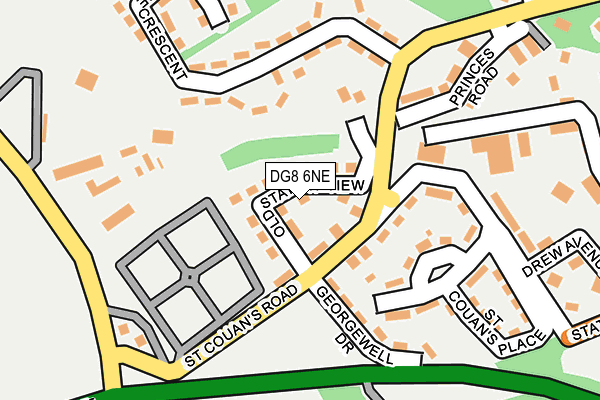 DG8 6NE map - OS OpenMap – Local (Ordnance Survey)