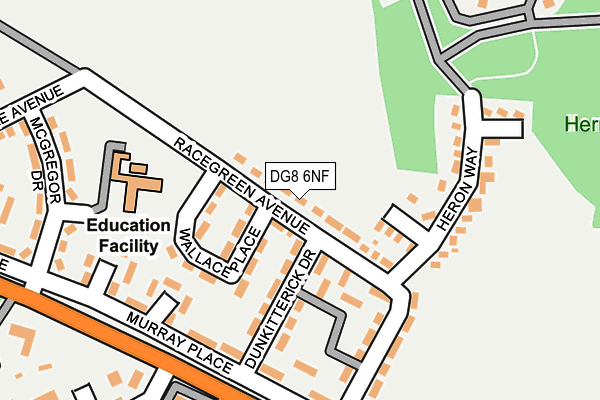 DG8 6NF map - OS OpenMap – Local (Ordnance Survey)