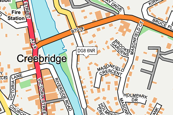DG8 6NR map - OS OpenMap – Local (Ordnance Survey)